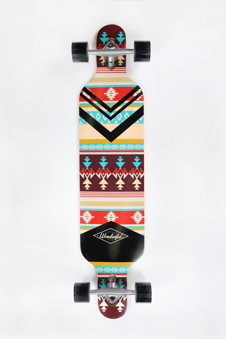 Skate Wonderful | Wonderful Aztec Pattern Longboard 40" Multi