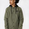 Mens Zoo York | Zoo York Mens Nyc Coach Jacket Green