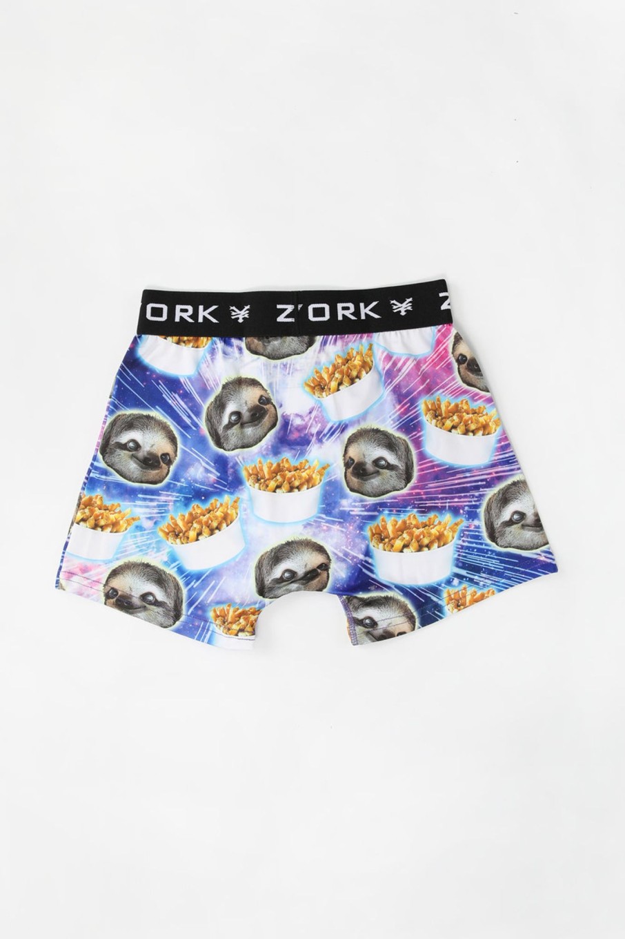 Mens Zoo York | Zoo York Mens Sloths & Poutine Boxer Brief Purple