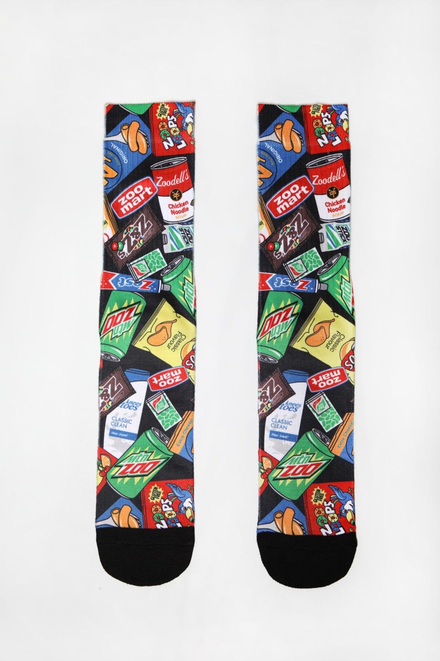 Mens Zoo York | Zoo York Mens Zoomart Crew Socks Multi