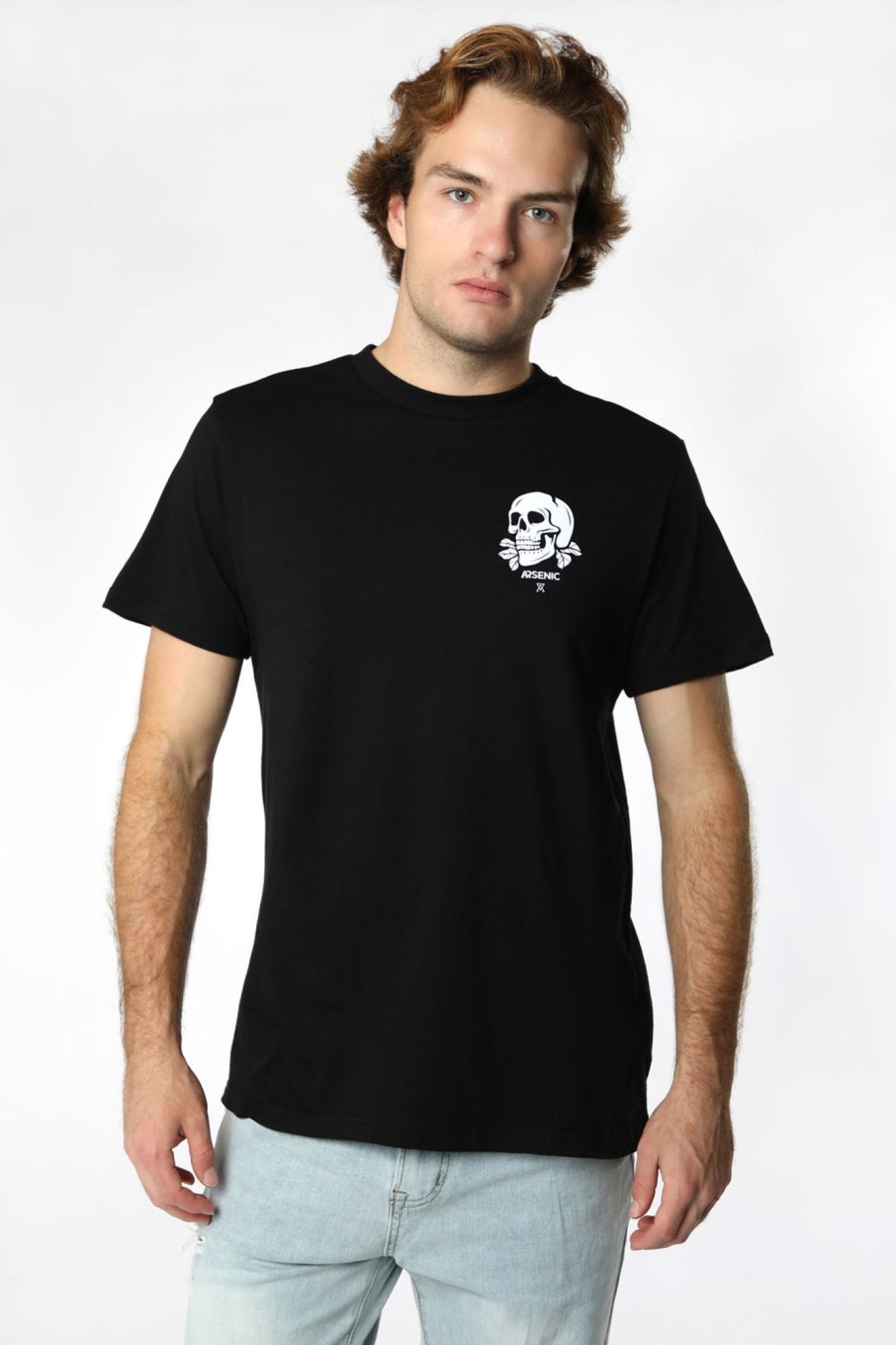 Mens Arsenic | Arsenic Mens Skull Bouquet T-Shirt Black