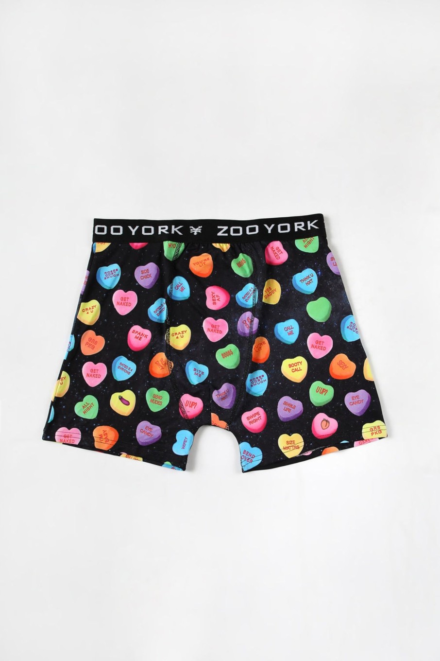 Mens Zoo York | Zoo York Mens Candy Hearts Boxer Brief Black