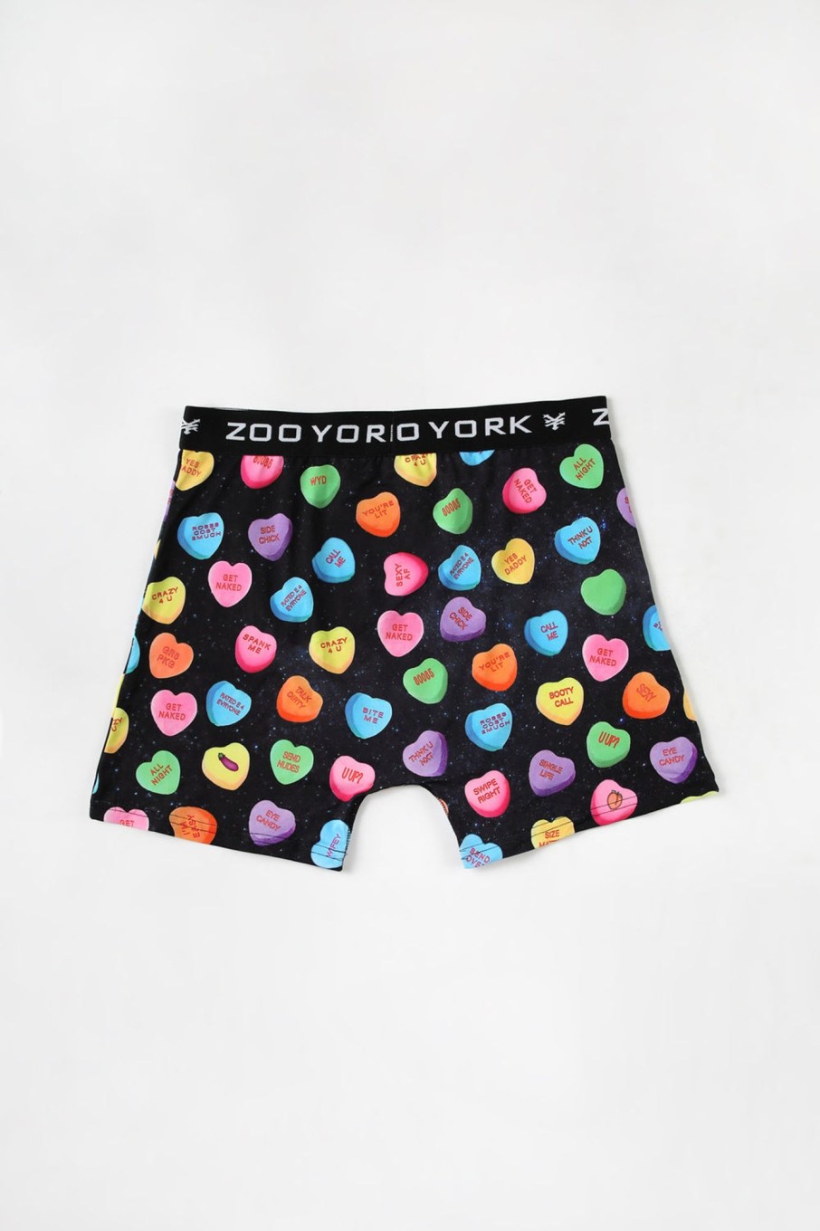 Mens Zoo York | Zoo York Mens Candy Hearts Boxer Brief Black