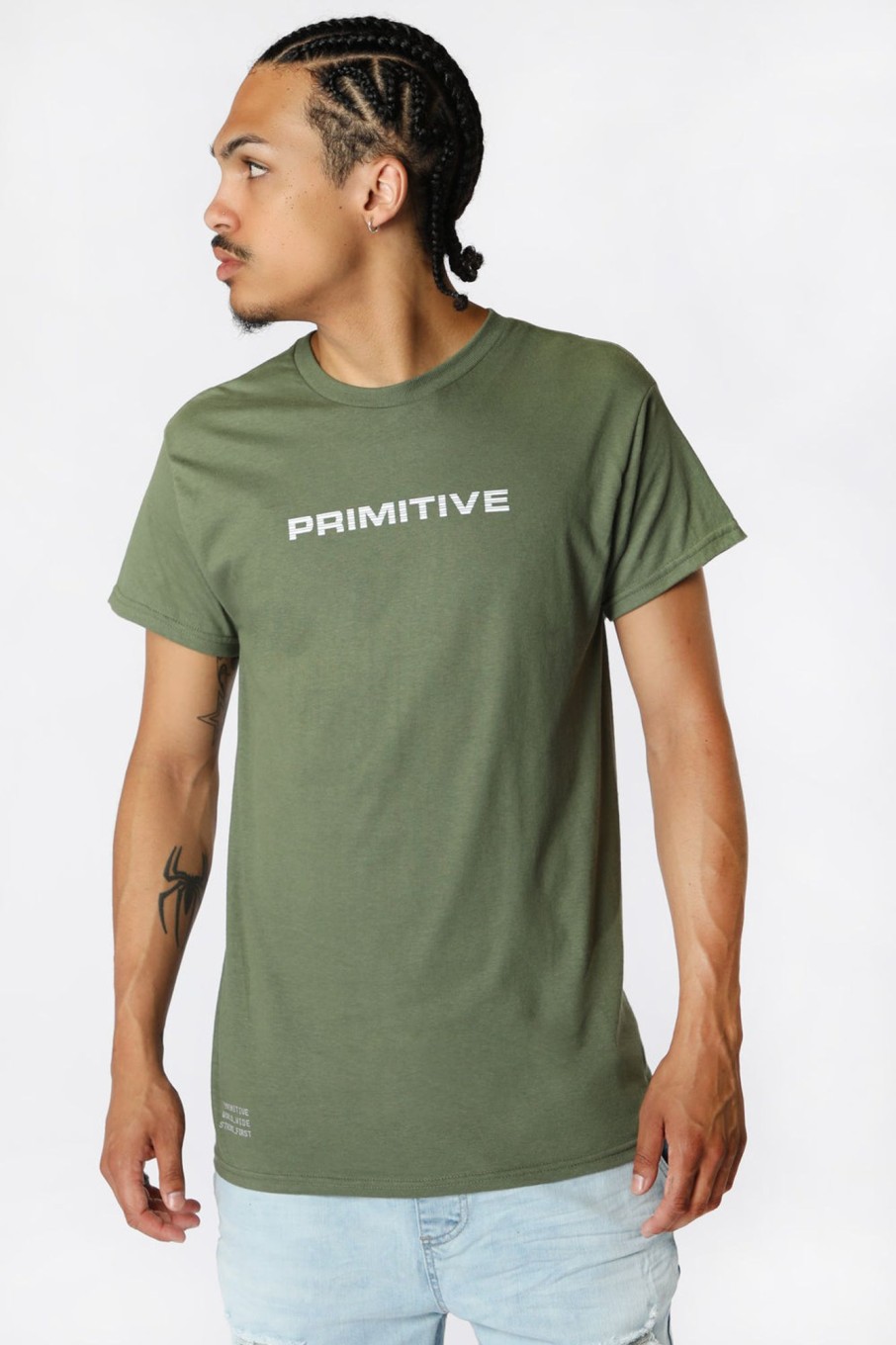 Mens Primitive | Primitive X Call Of Duty Ghost T-Shirt Dark Green