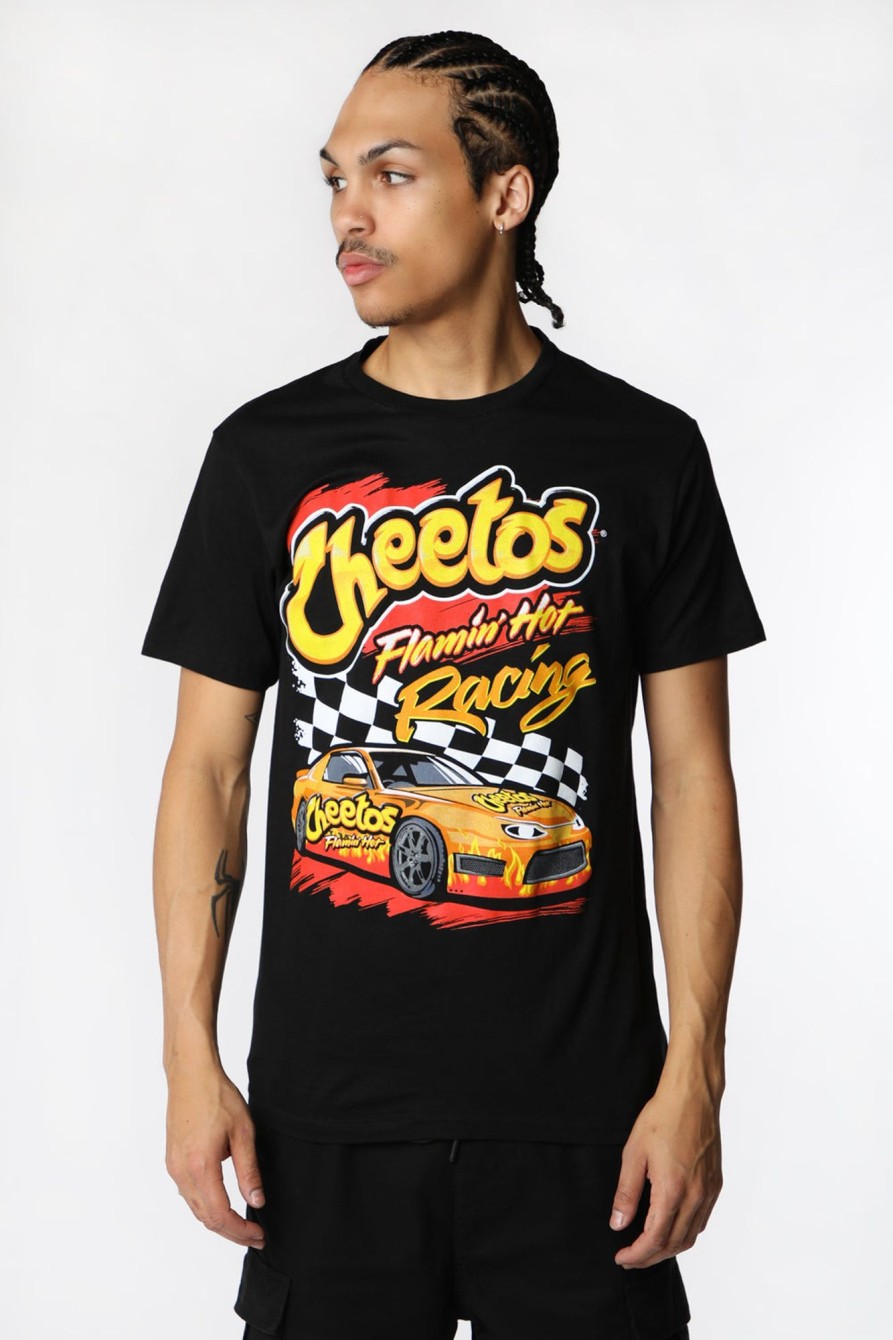 Mens West49 | Mens Cheetos Flamin' Hot Racing T-Shirt Black