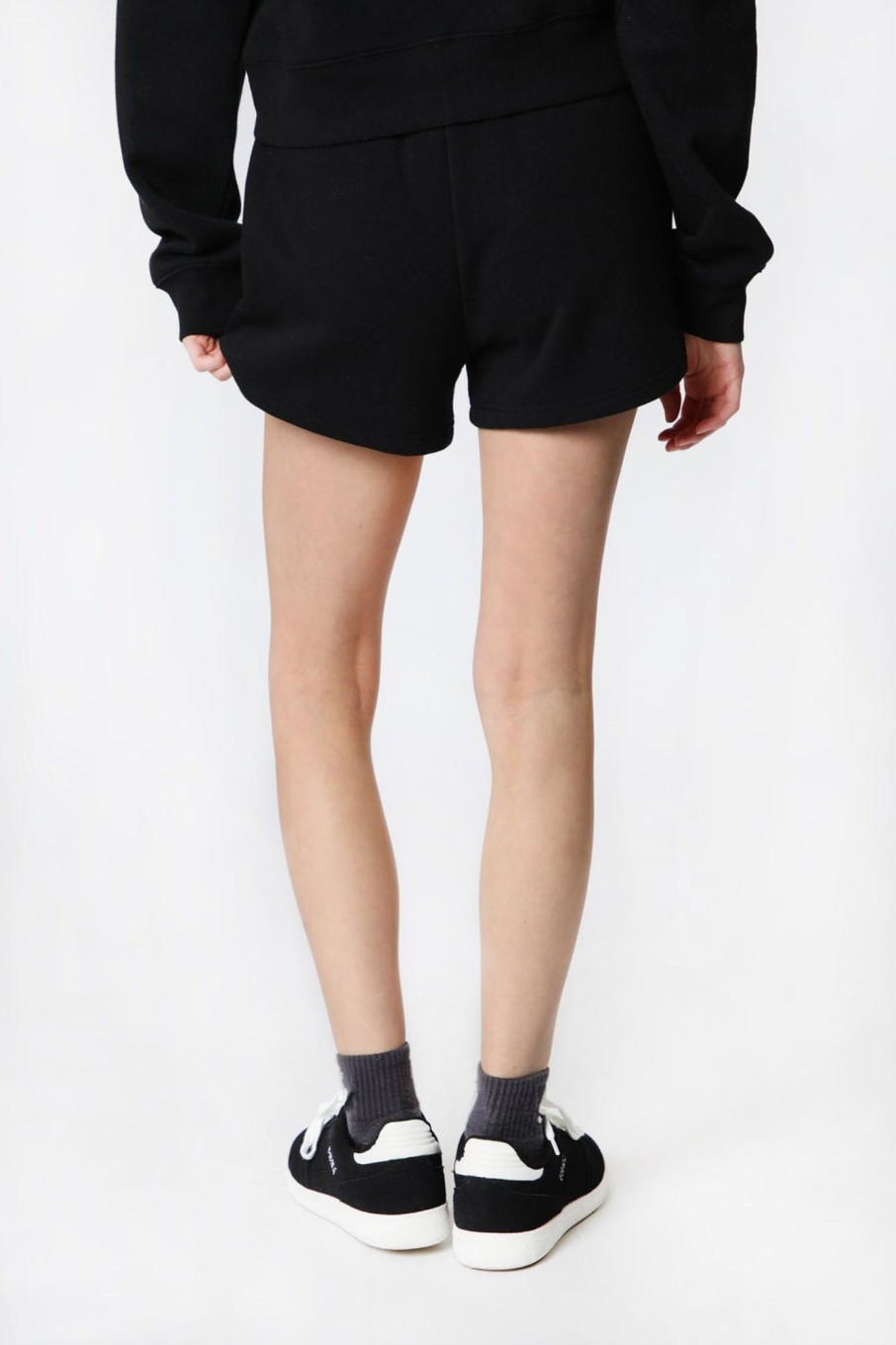 Womens Sovrn Voices | Womens Sovrn Voices Basic Fleece Shorts Black