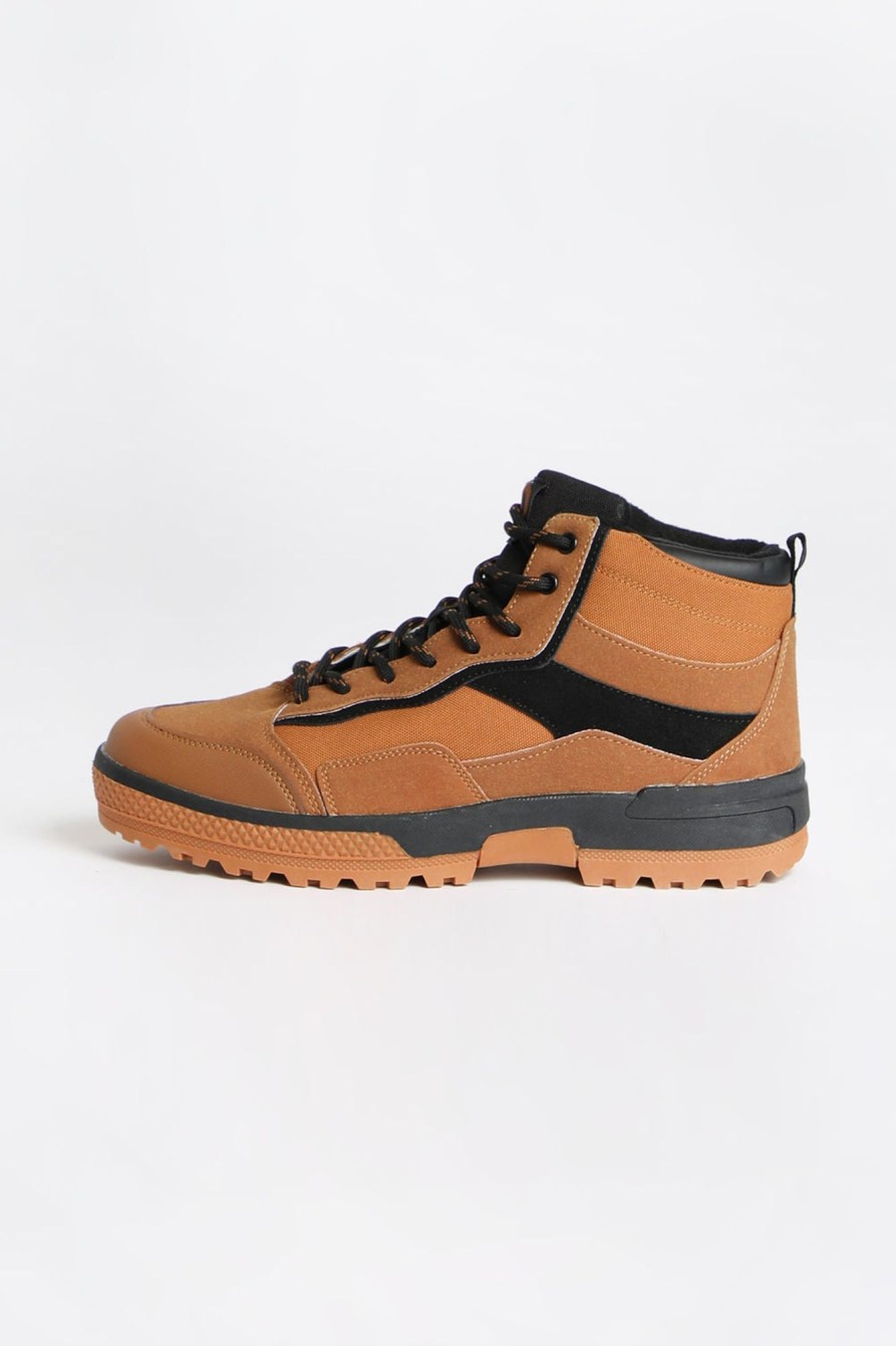 Footwear West49 | Mens Canvas Suede Skate Boots