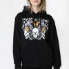 Womens Enygma | Womens Enygma Skull Butterfly Hoodie Black