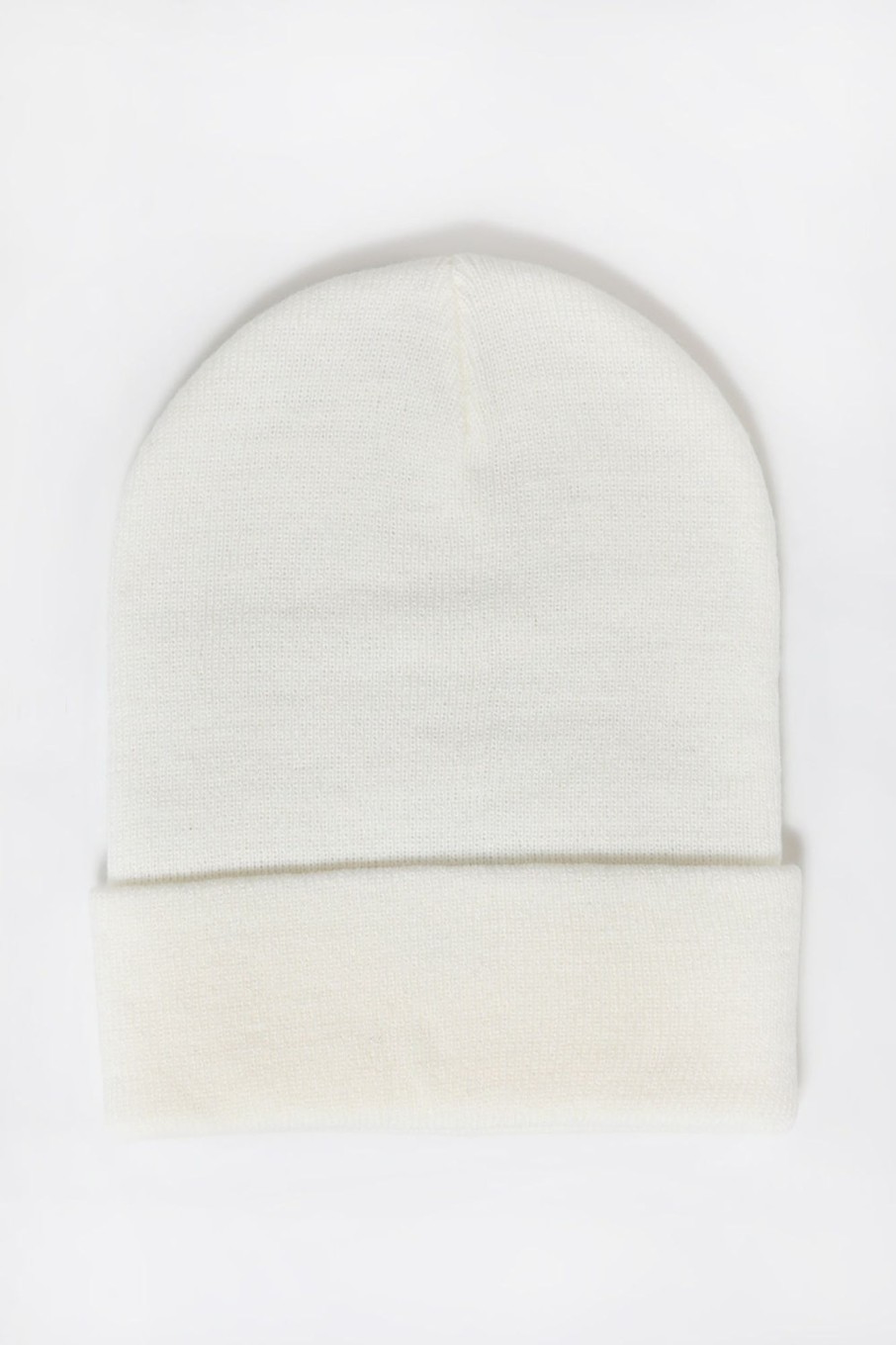 Unisex Zoo York | Zoo York Unisex Patch Logo Long Beanie Off White