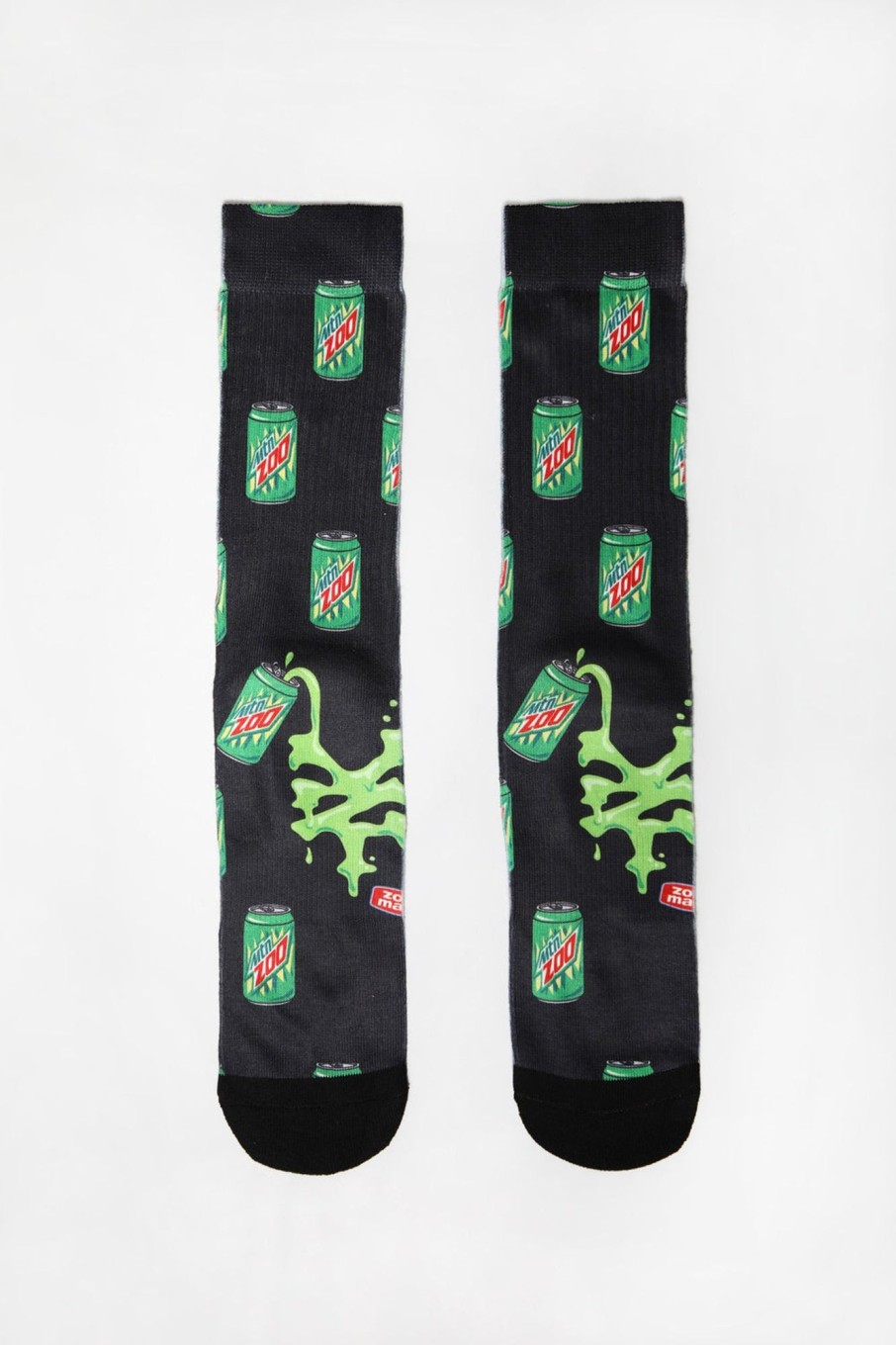 Mens Zoo York | Zoo York Mens Mtn Zoo Crew Socks Green