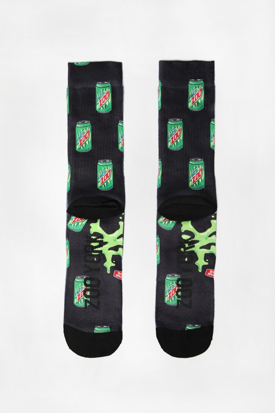 Mens Zoo York | Zoo York Mens Mtn Zoo Crew Socks Green