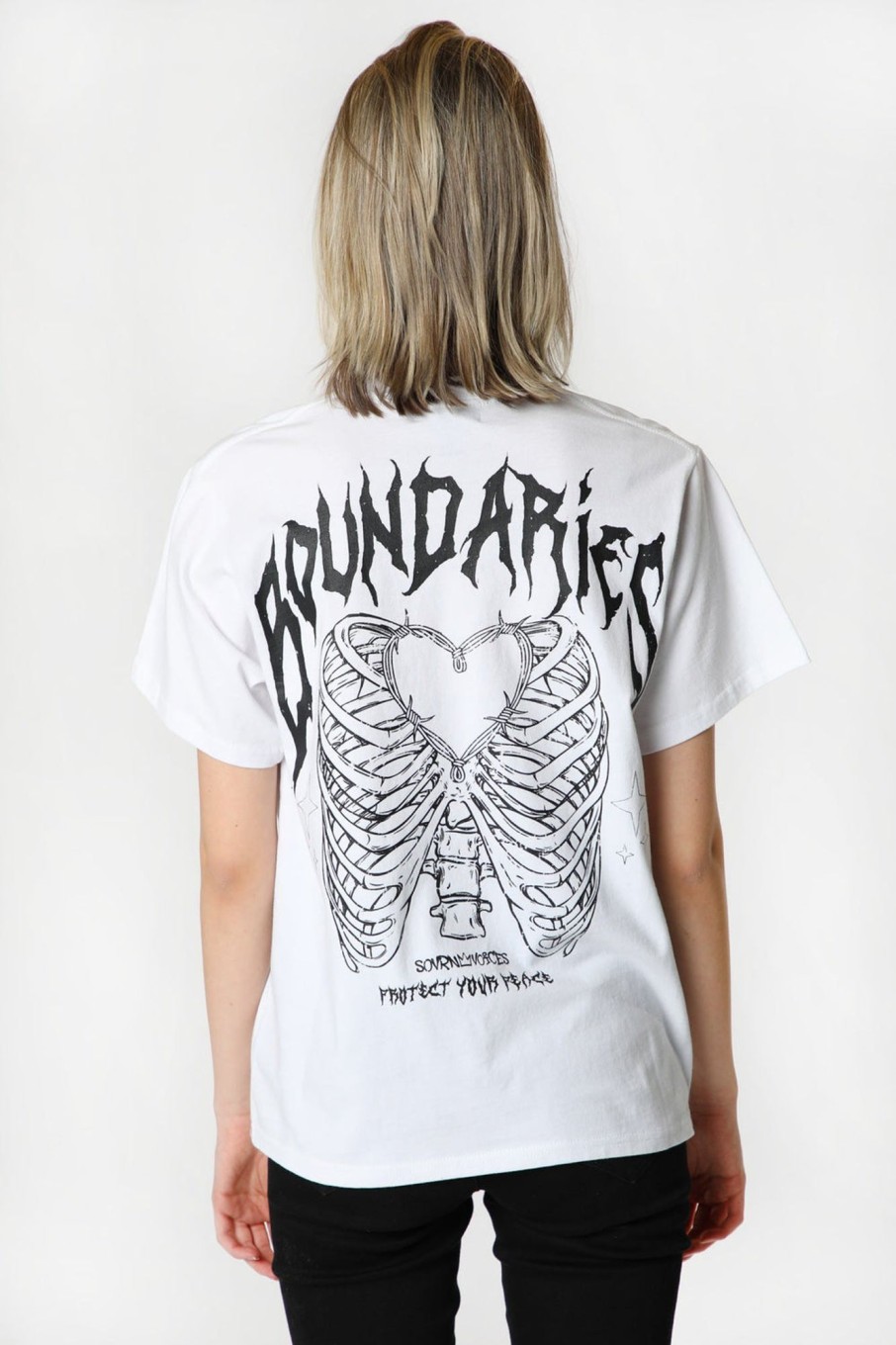 Womens Sovrn Voices | Womens Sovrn Voices Boundaries T-Shirt White