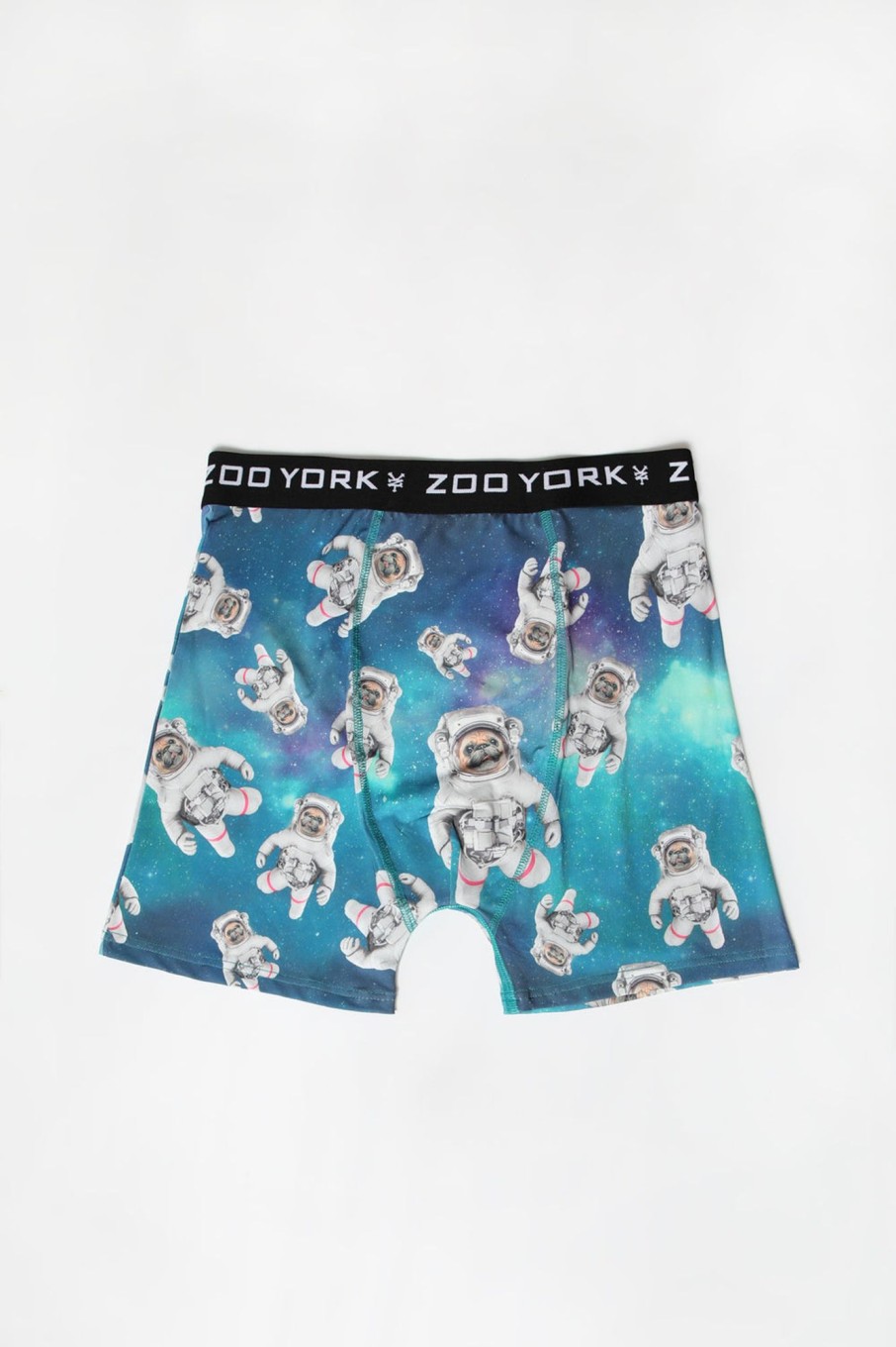 Mens Zoo York | Zoo York Mens Astronaut Pugs Boxer Brief Green