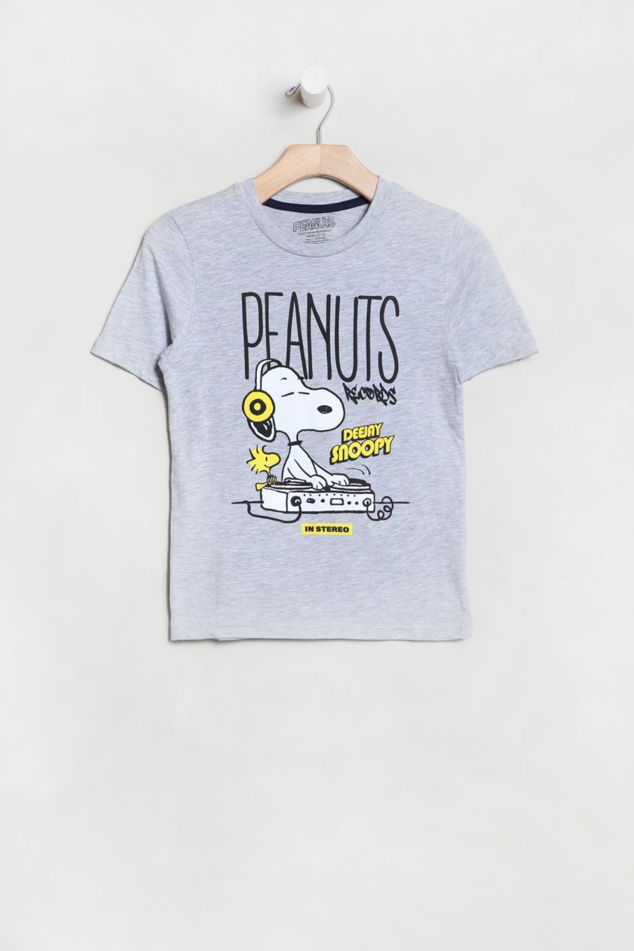 Youth West49 | Youth Peanuts Deejay Snoopy T-Shirt Heather Grey