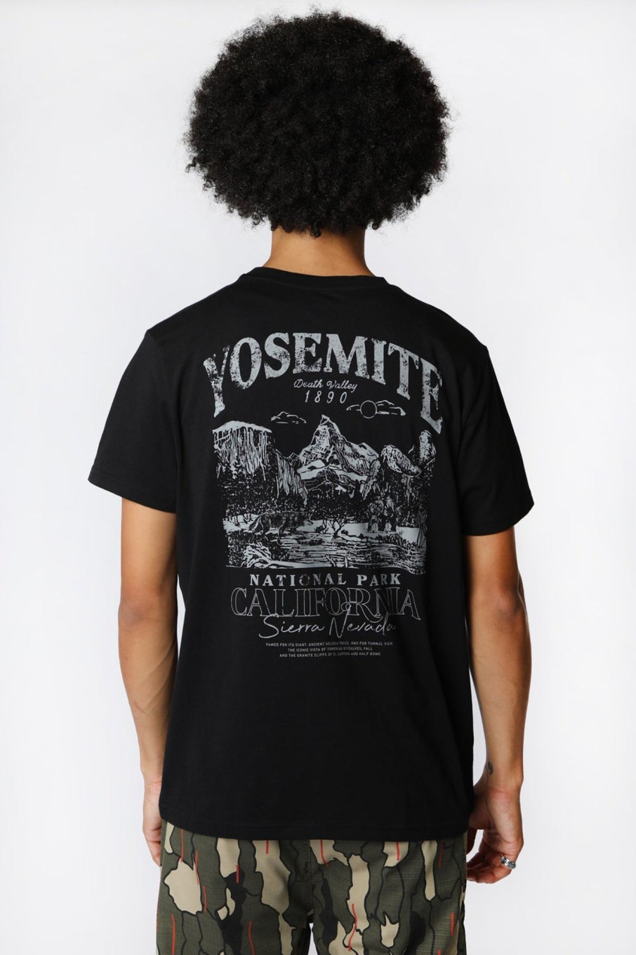 Mens Death Valley | Death Valley Mens Yosemite T-Shirt Black