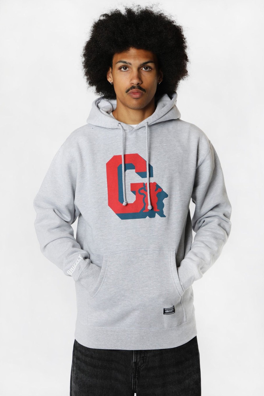 Mens Grizzly | Grizzly Midfield Hoodie Heather Grey