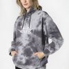 Womens Sovrn Voices | Womens Sovrn Voices Tie-Dye Hoodie Black With White