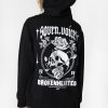 Womens Sovrn Voices | Womens Sovrn Voices Brokehearted Graphic Hoodie Black