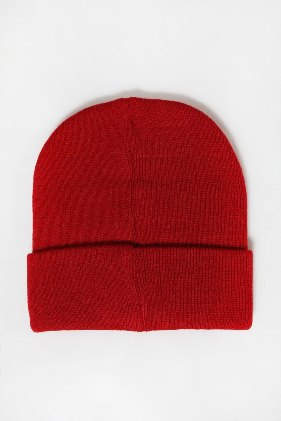 Mens No Fear | No Fear Mens Patch Logo Foldup Beanie Red