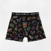 Mens Zoo York | Zoo York Mens Neon Taco Boxer Brief Black