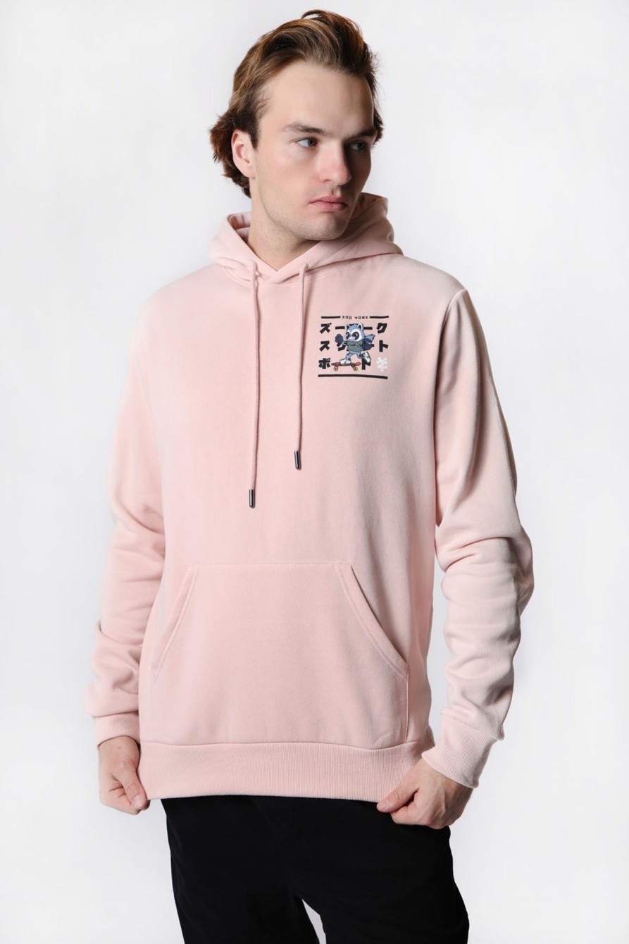 Unisex Zoo York | Zoo York Unisex Character Hoodie Light Pink