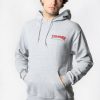 Mens Thrasher | Thrasher Little Outline Hoodie Heather Grey