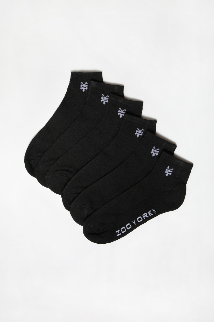 Youth Zoo York | Zoo York Youth 6-Pack Saver Ankle Socks Black